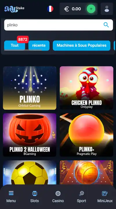 Trouver le jeu dans le catalogue des jeux et lancer le jeu