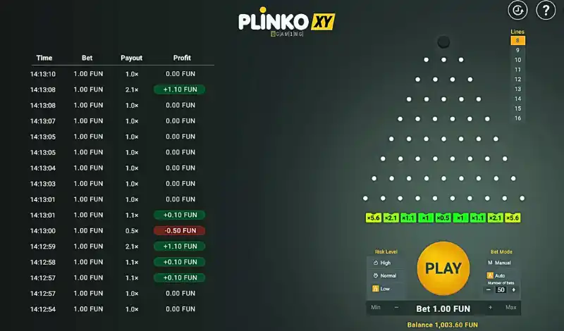 Plinko XY